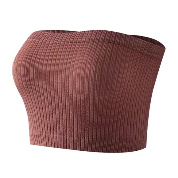 NWOT - Women’s 8pcs Ribbed Stretch Strapless Bandeau Bras (Multi Colored) - Picture 5 of 11